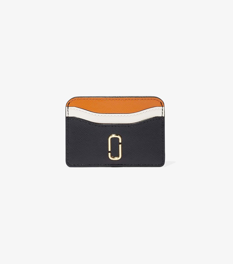 Women\'s Marc Jacobs Snapshot Card Case Black / Orange / White | NSREU-3460