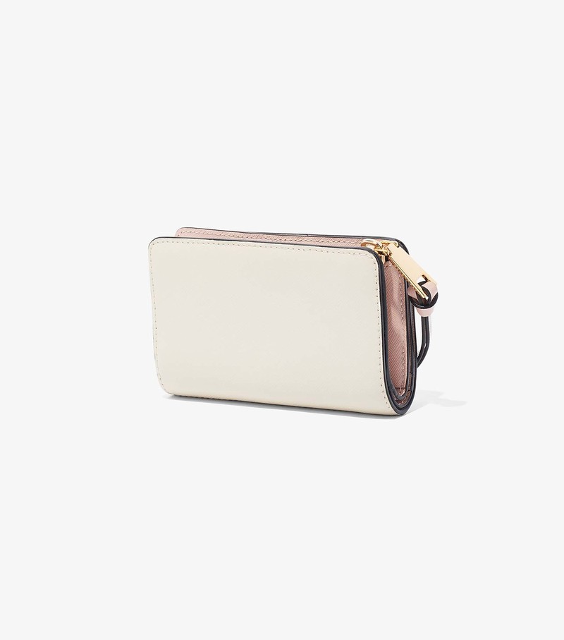 Women's Marc Jacobs Snapshot Compact Large Wallets White | TCSMN-7629