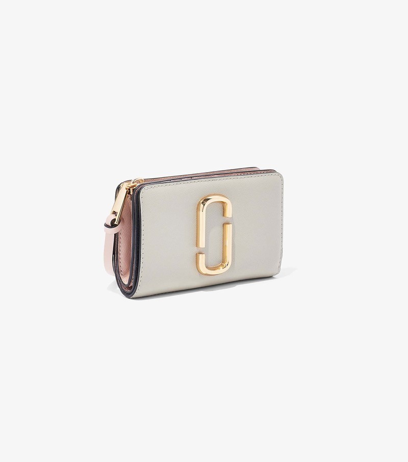 Women's Marc Jacobs Snapshot Compact Large Wallets White | TCSMN-7629