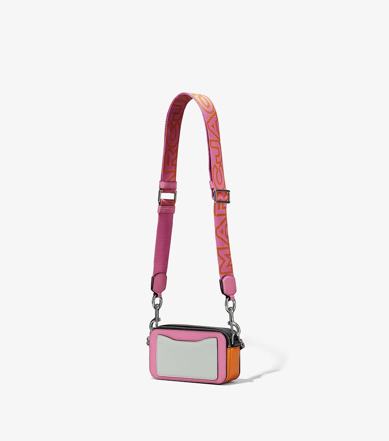 Women's Marc Jacobs Snapshot Crossbody Bags Pink / Multicolor | HIUQX-0412