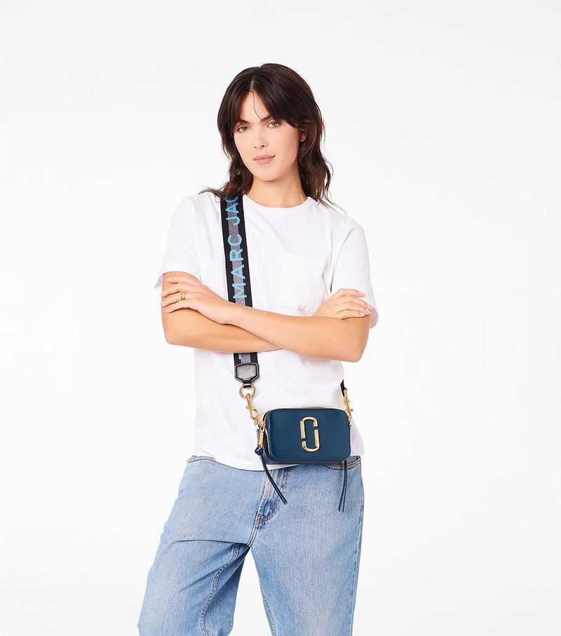 Women's Marc Jacobs Snapshot Crossbody Bags Blue / Multicolor | ZSQJY-3029