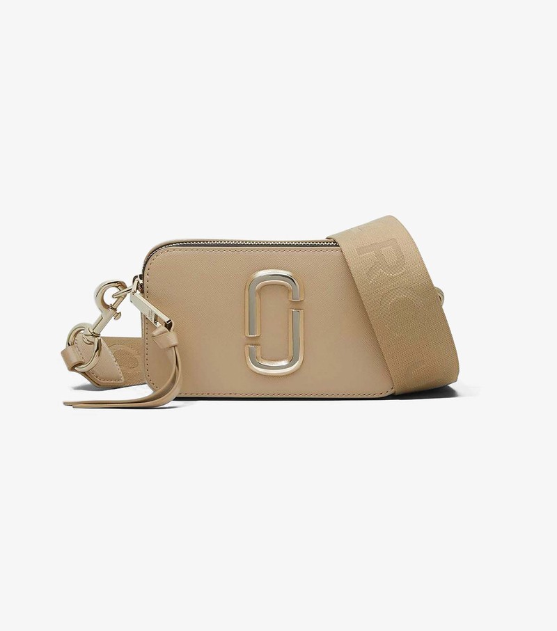 Women\'s Marc Jacobs Snapshot DTM Crossbody Bags Beige | EKHVY-9857