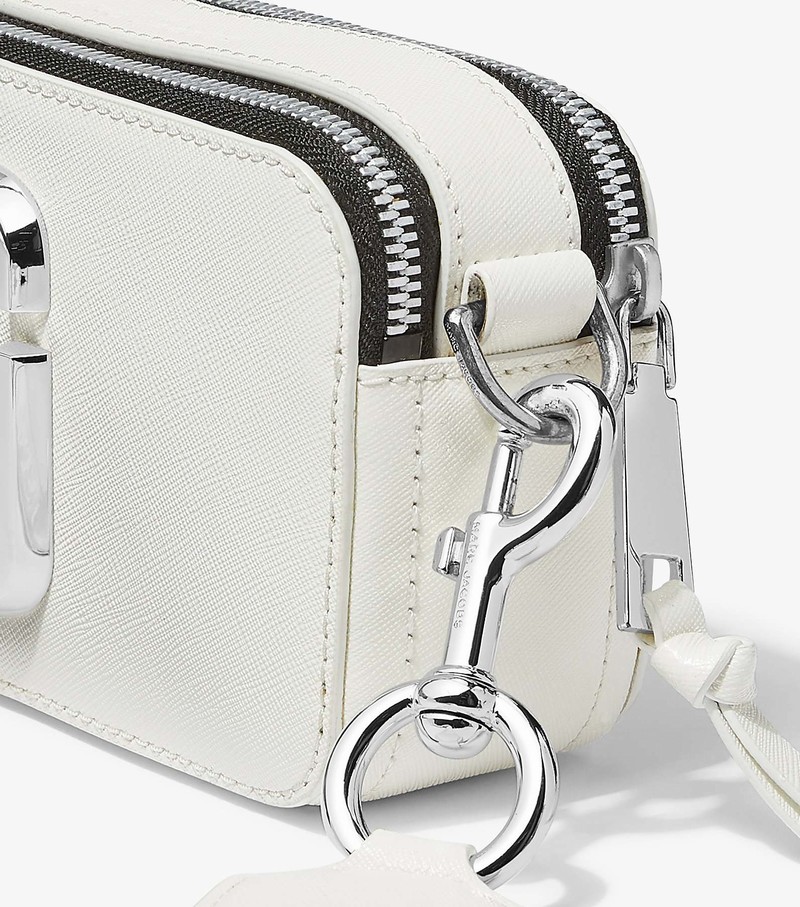 Women's Marc Jacobs Snapshot DTM Crossbody Bags White | GCIAW-2694