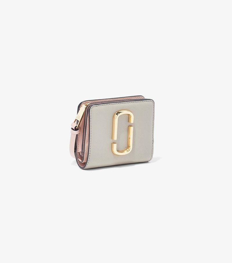 Women's Marc Jacobs Snapshot Mini Compact Small Wallets White | EDKMZ-9561