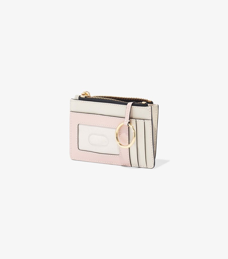 Women's Marc Jacobs Snapshot Top Zip Multi Small Wallets White | NEJSG-2059