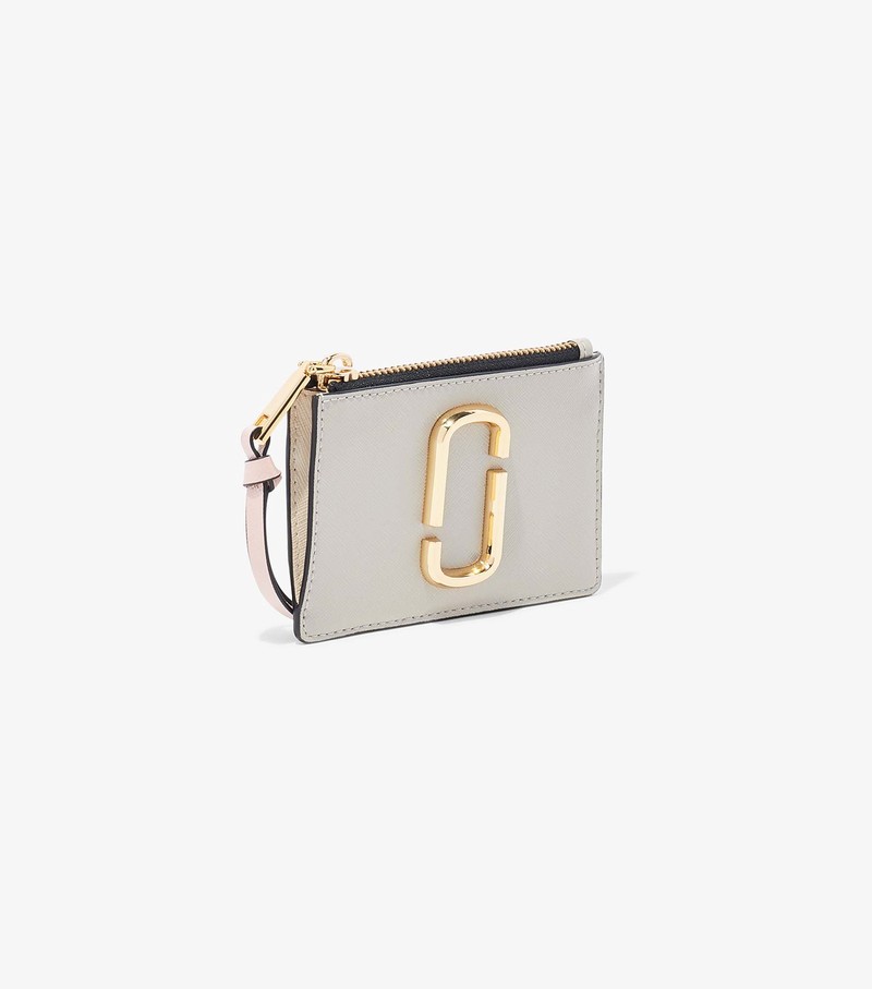 Women's Marc Jacobs Snapshot Top Zip Multi Small Wallets White | NEJSG-2059