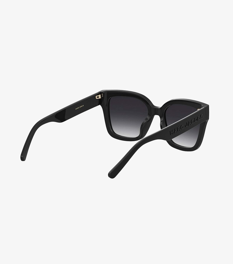 Women's Marc Jacobs Square Sunglasses Black | FERWX-5938