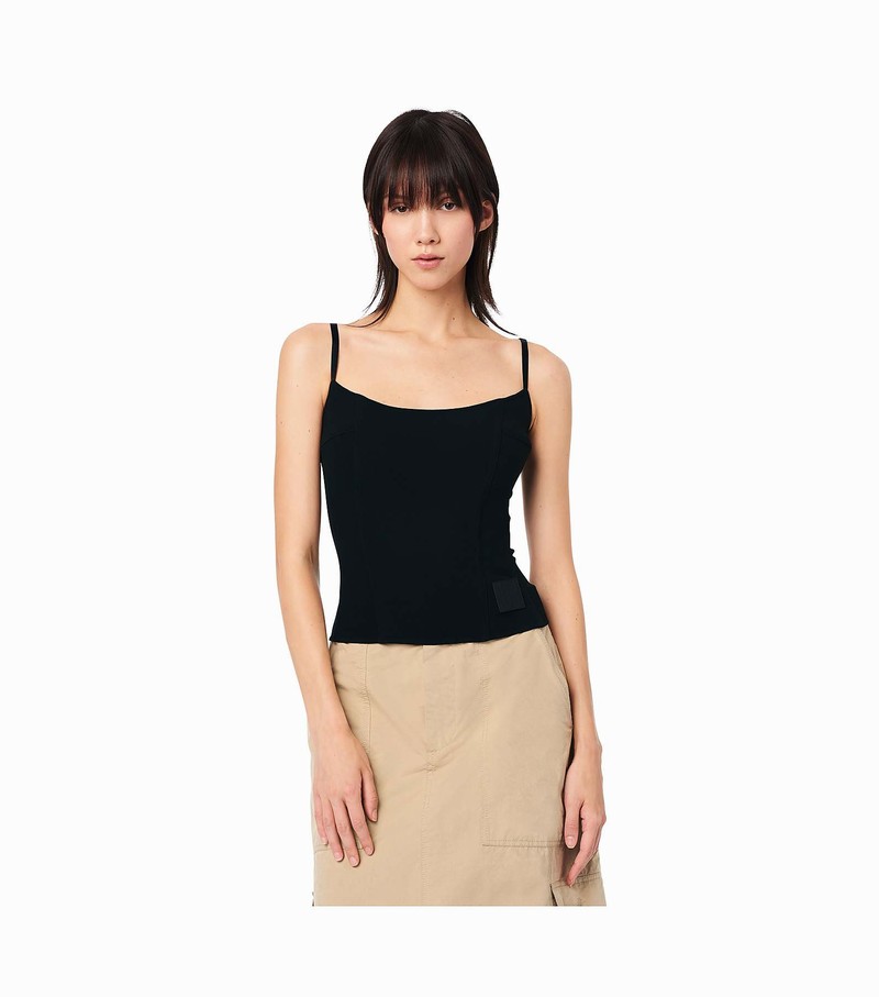 Women's Marc Jacobs Structured Camisole Blouse Black | INUVS-5376