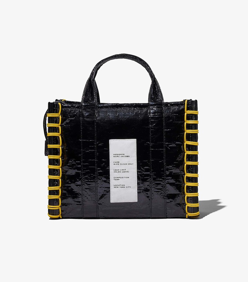 Women's Marc Jacobs Tarp Medium Tote Bags Black | EQJTH-2608