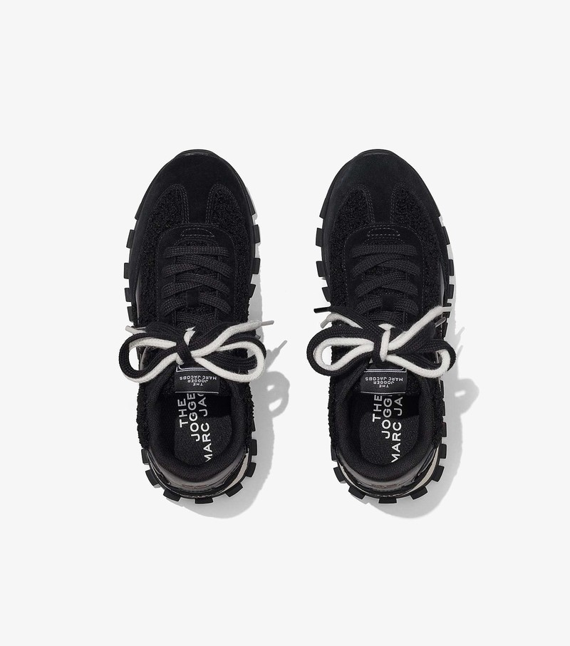 Women's Marc Jacobs Teddy Jogger Sneakers Black | NDGQY-6789