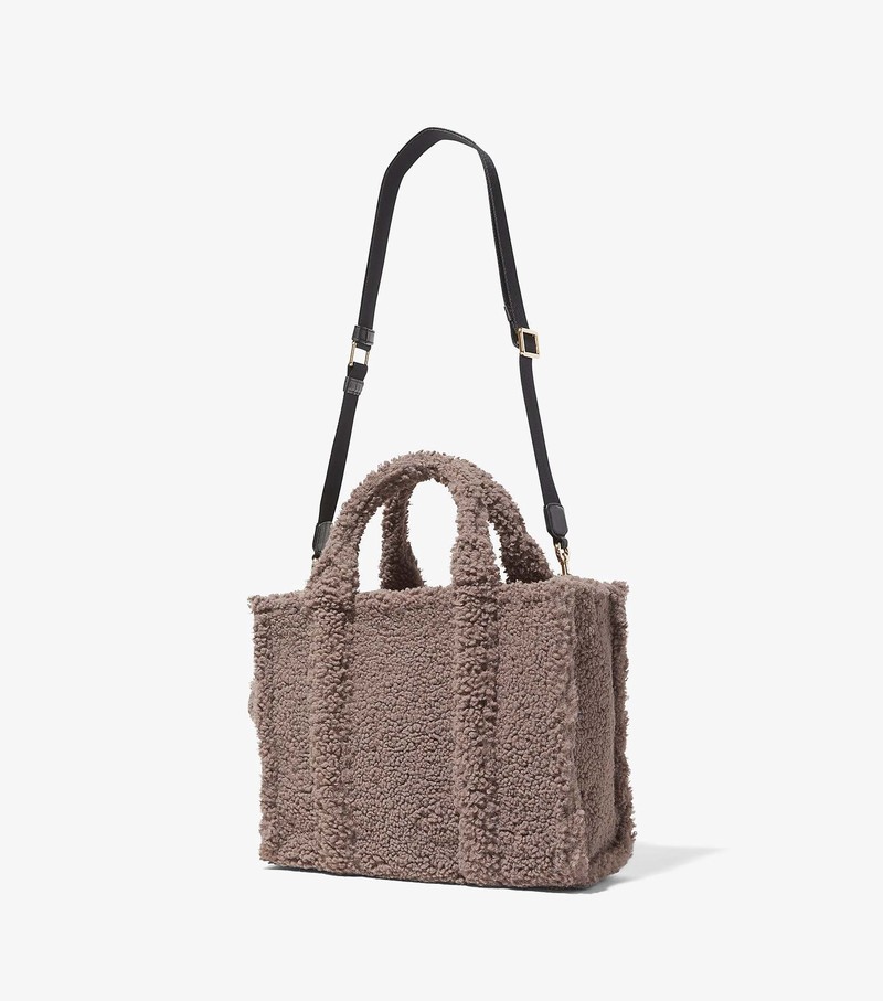 Women's Marc Jacobs Teddy Medium Tote Bags Coffee | FMZNO-5718