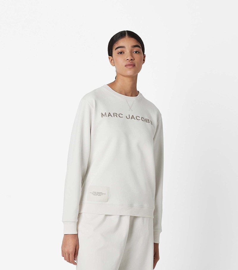 Women's Marc Jacobs The Sweatshirts White | IAKYQ-8302