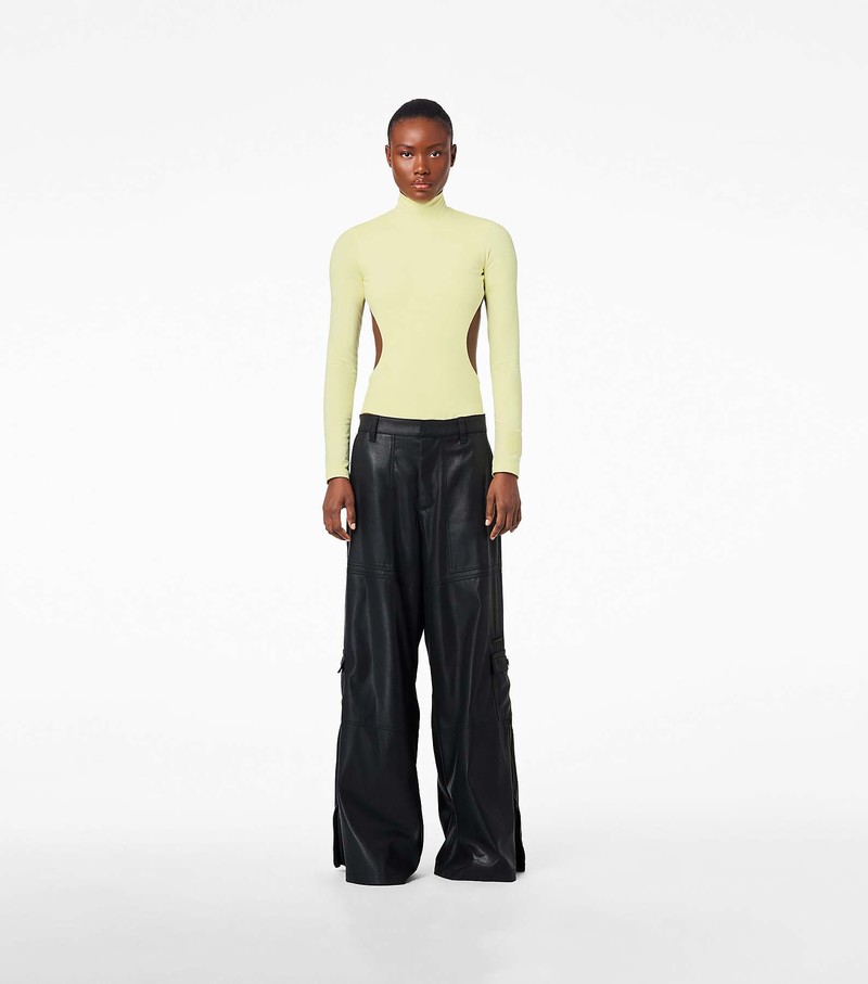 Women's Marc Jacobs Wide Leg Cargo Pants Black | QMREH-2106