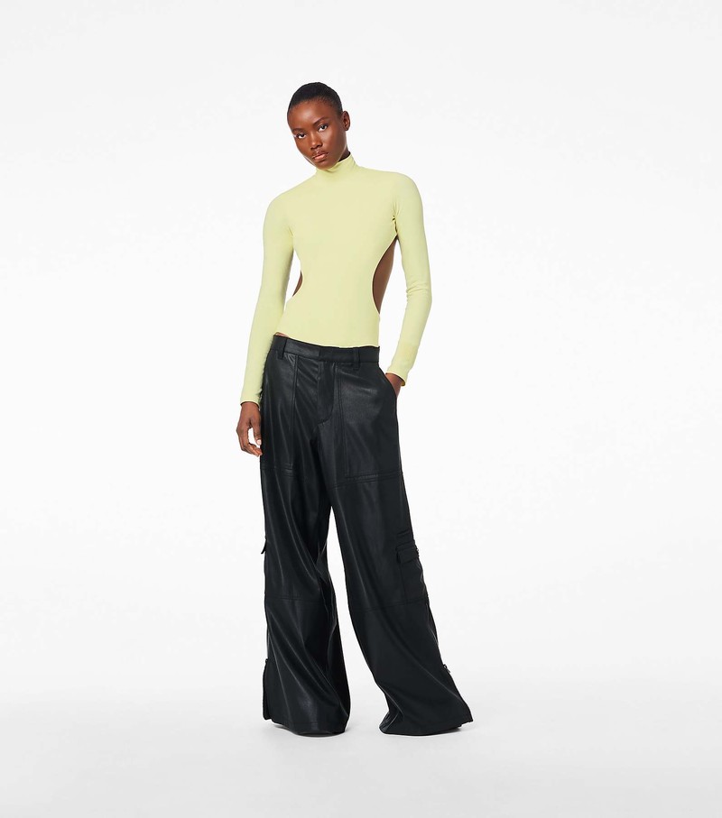 Women's Marc Jacobs Wide Leg Cargo Pants Black | QMREH-2106