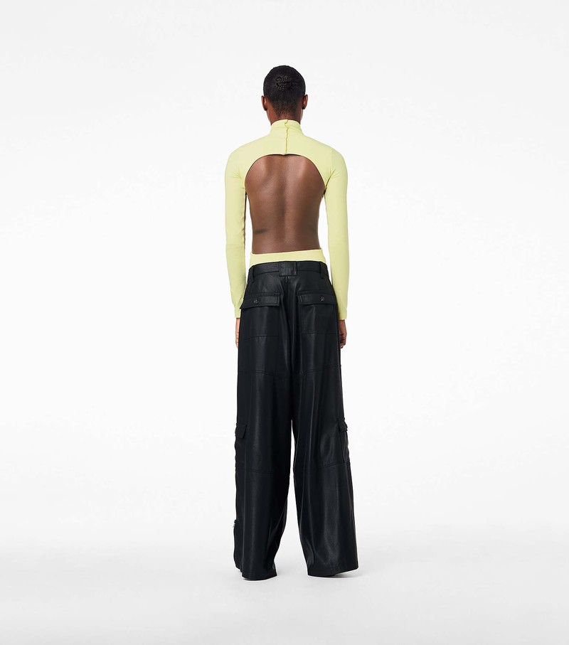 Women's Marc Jacobs Wide Leg Cargo Pants Black | QMREH-2106