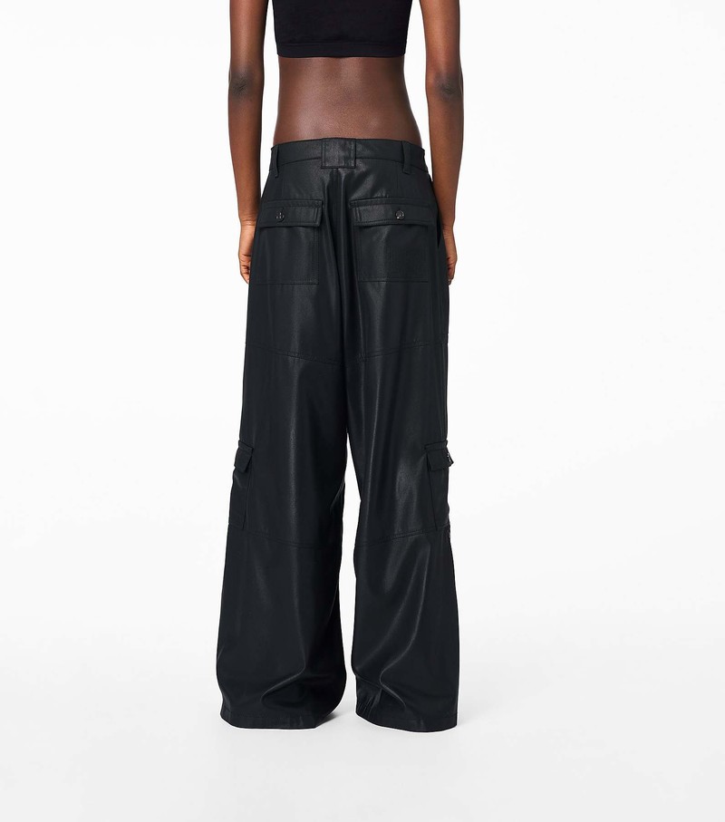 Women's Marc Jacobs Wide Leg Cargo Pants Black | QMREH-2106