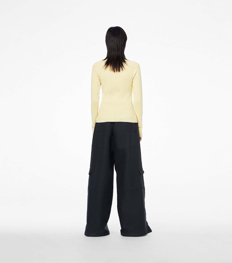 Women's Marc Jacobs Wide Leg Cargo Pants Black | REOCY-9017