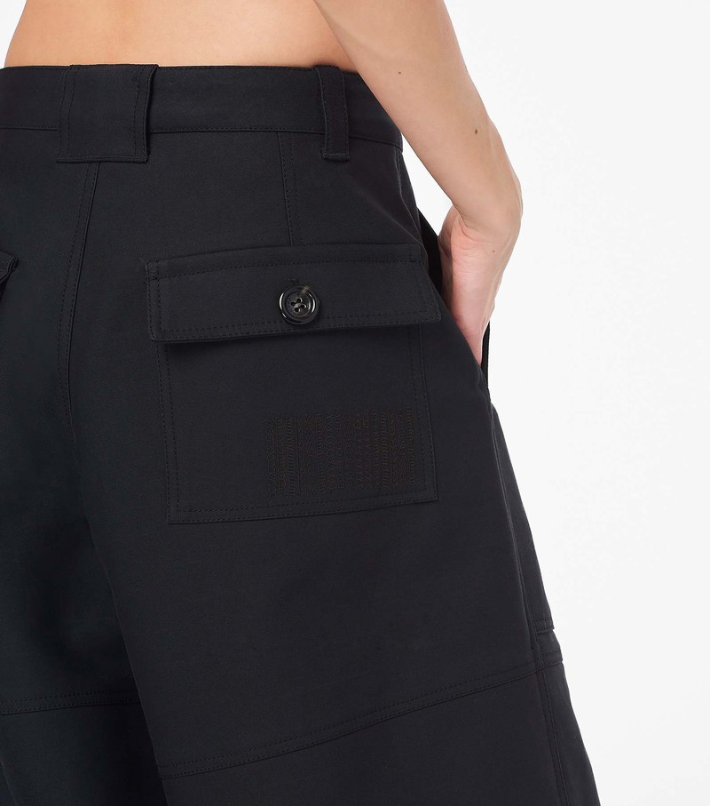 Women's Marc Jacobs Wide Leg Cargo Pants Black | REOCY-9017