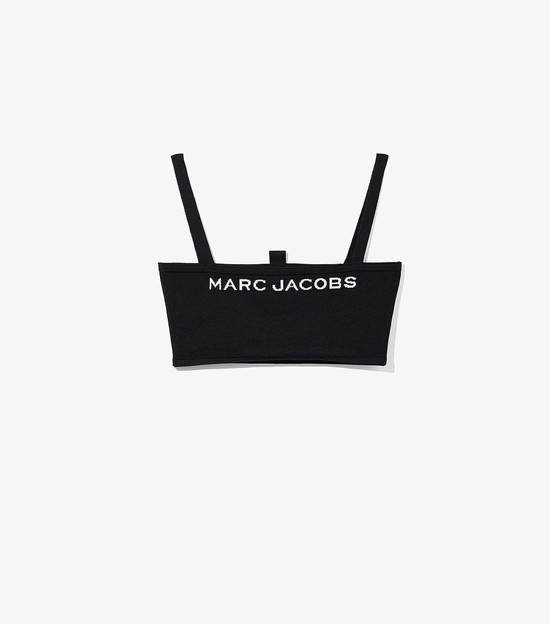 Women's Marc Jacobs Bandeau Blouse Black | CLEYA-5096