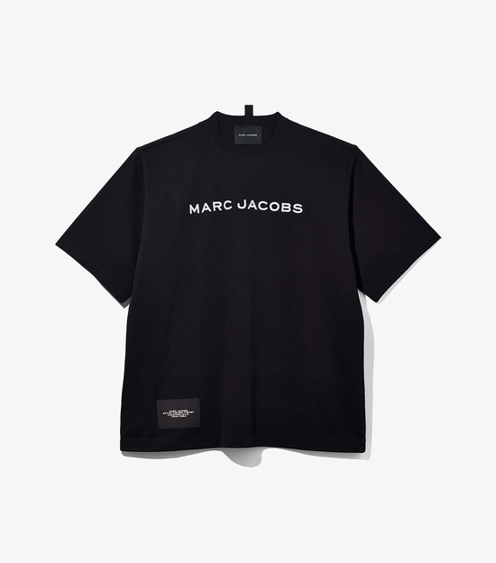 Women's Marc Jacobs Big T Shirts Black | ZDPBJ-4918