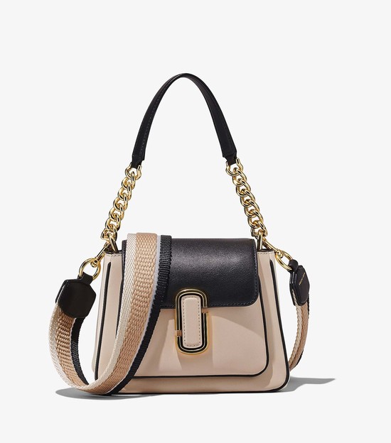 Women's Marc Jacobs Colorblock J Marc Chain Mini Bags Black / Beige | DZSNC-6259