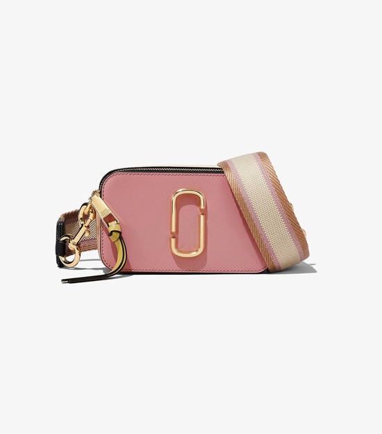 Women's Marc Jacobs Colorblock Snapshot Mini Bags Pink / Multicolor | GPFAL-9827