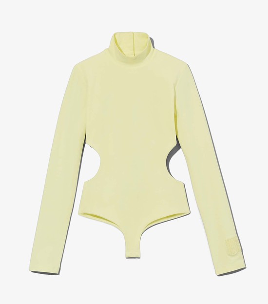 Women's Marc Jacobs Cutout Bodysuit Yellow | JPIQB-5601