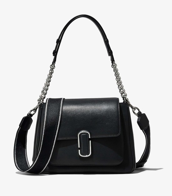 Women's Marc Jacobs J Marc Chain Satchel Bags Black / Silver | DQBMU-4297