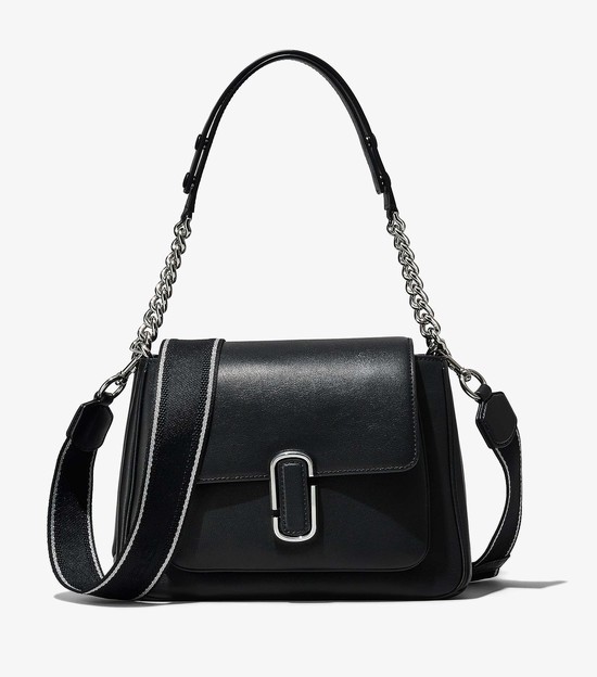 Women's Marc Jacobs J Marc Chain Shoulder Bags Black | FWSUH-9543