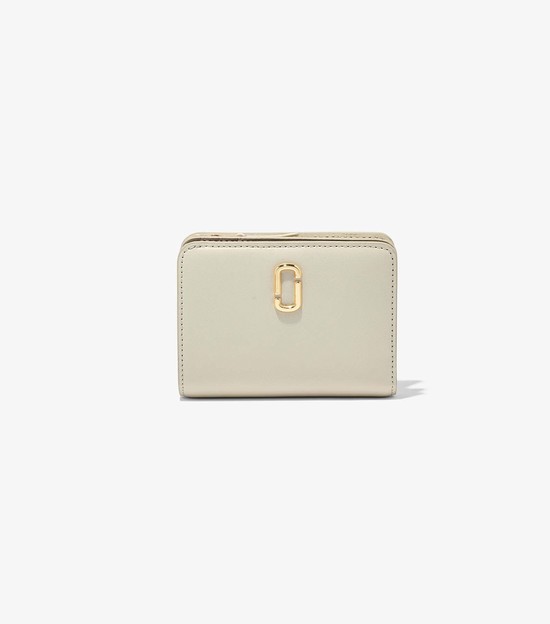 Women's Marc Jacobs J Marc Mini Compact Small Wallets White | UTCRS-3186