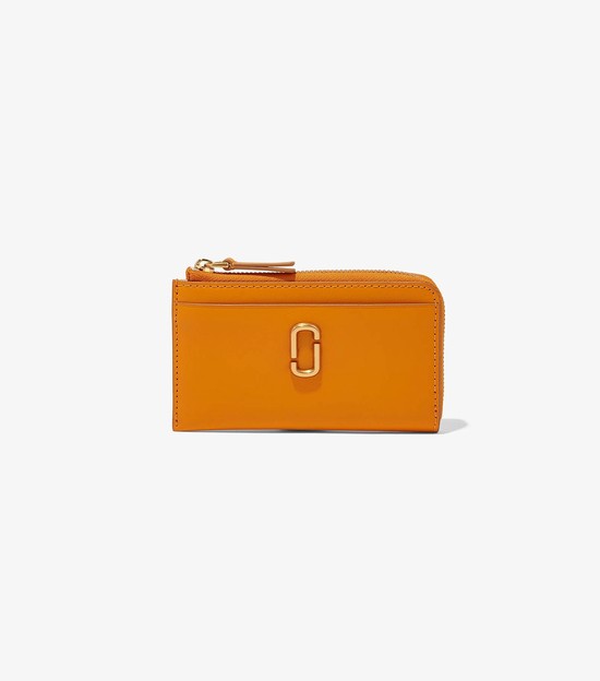 Women's Marc Jacobs J Marc Top Zip Multi Small Wallets Orange | MGBOR-1503