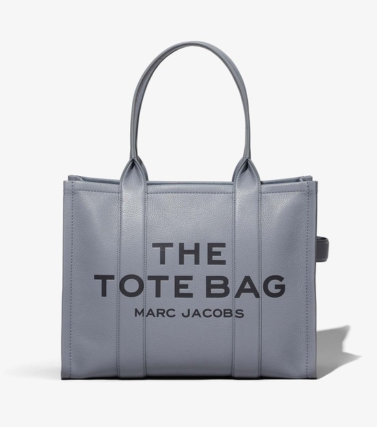 Women's Marc Jacobs Leather Large Tote Bags Grey | BTZCW-2749