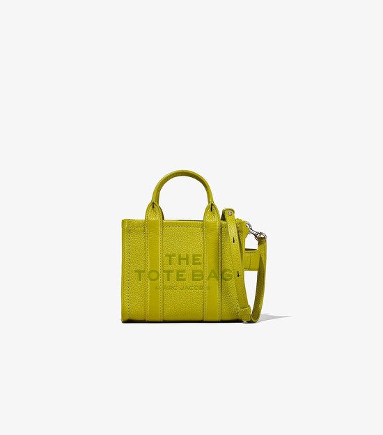 Women's Marc Jacobs Leather Micro Tote Bags Green | MTYOL-4692