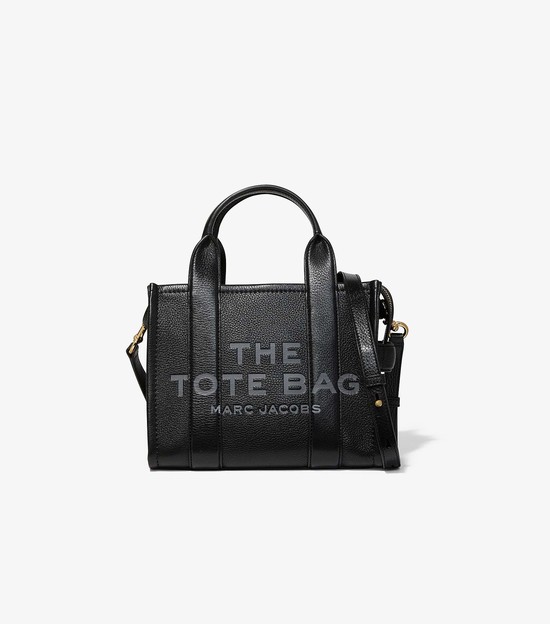 Women's Marc Jacobs Leather Tote Mini Bags Black | AMOJH-8762