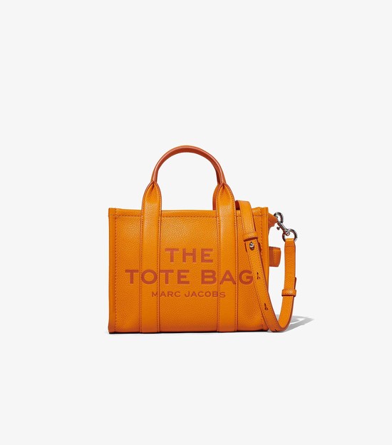 Women's Marc Jacobs Leather Tote Mini Bags Orange | ROWSX-9063