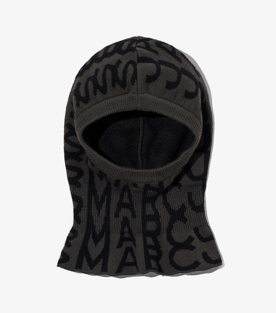 Women's Marc Jacobs Monogram Balaclava Hats Black | UQXIF-1587