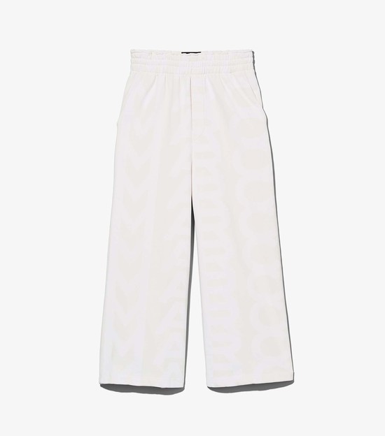 Women's Marc Jacobs Monogram Oversized Sweatpants White | KYONU-5819