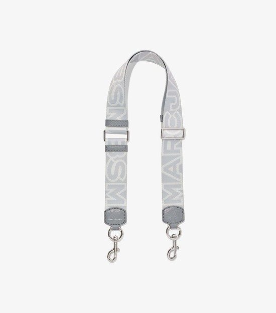 Women's Marc Jacobs Outline Logo Webbing Strap Bag Accessories White | EORPZ-6358