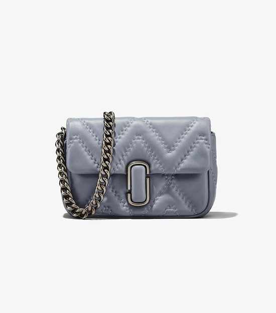 Women's Marc Jacobs Quilted Leather J Marc Crossbody Bags Grey | OXNJC-6548