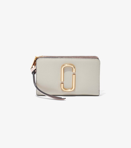 Women's Marc Jacobs Snapshot Compact Large Wallets White | TCSMN-7629