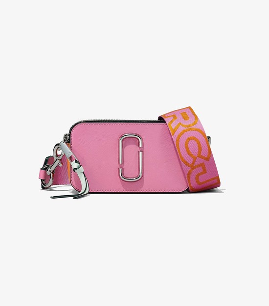 Women's Marc Jacobs Snapshot Crossbody Bags Pink / Multicolor | HIUQX-0412