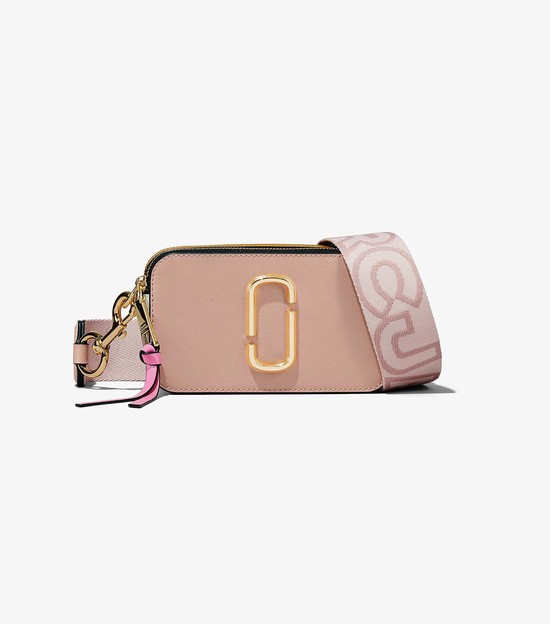 Women's Marc Jacobs Snapshot Crossbody Bags Pink / Multicolor | NIQUP-6210