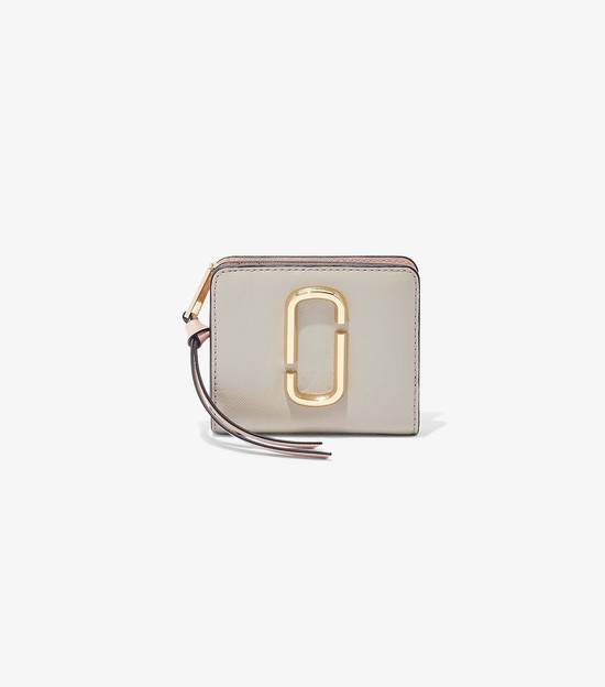 Women's Marc Jacobs Snapshot Mini Compact Small Wallets White | EDKMZ-9561