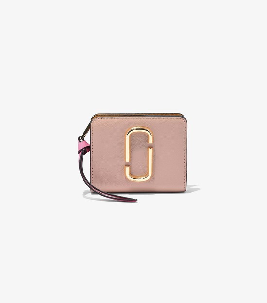 Women's Marc Jacobs Snapshot Mini Compact Small Wallets Pink / Multicolor | REOWD-6017