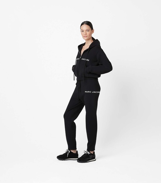 Women's Marc Jacobs Teddy Jogger Sneakers Black | NDGQY-6789