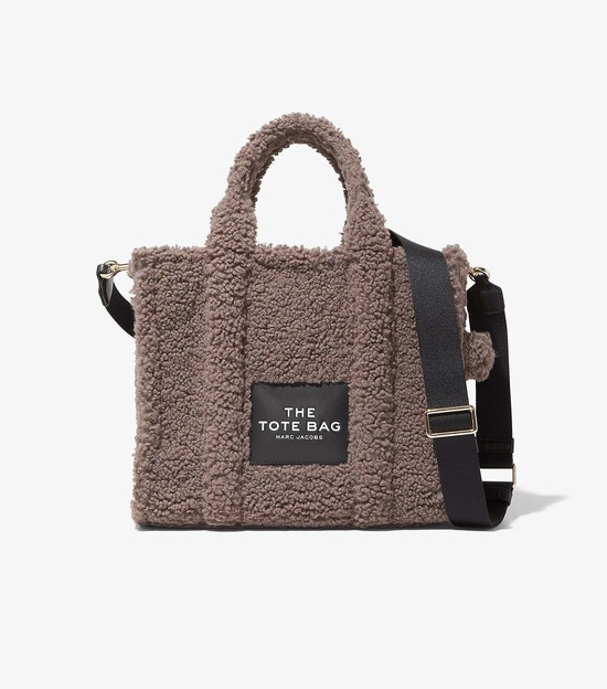 Women's Marc Jacobs Teddy Medium Tote Bags Coffee | FMZNO-5718