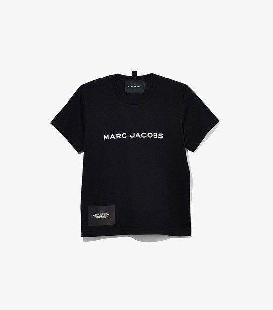 Women's Marc Jacobs The T Shirts Black | QDZMJ-5970